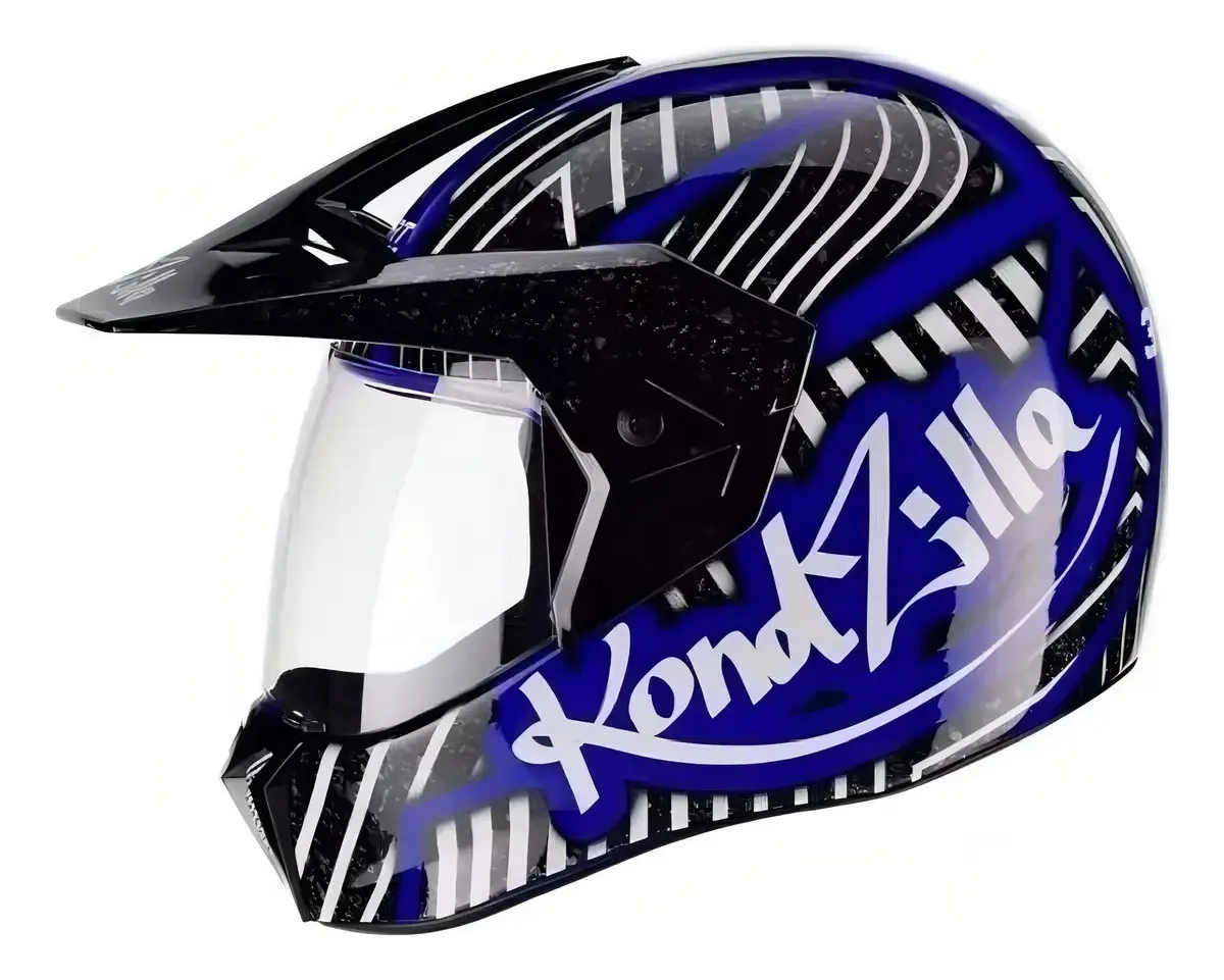 Capacete Bieffe 3 Sport Kondzilla Azul Tamanho do capacete 58