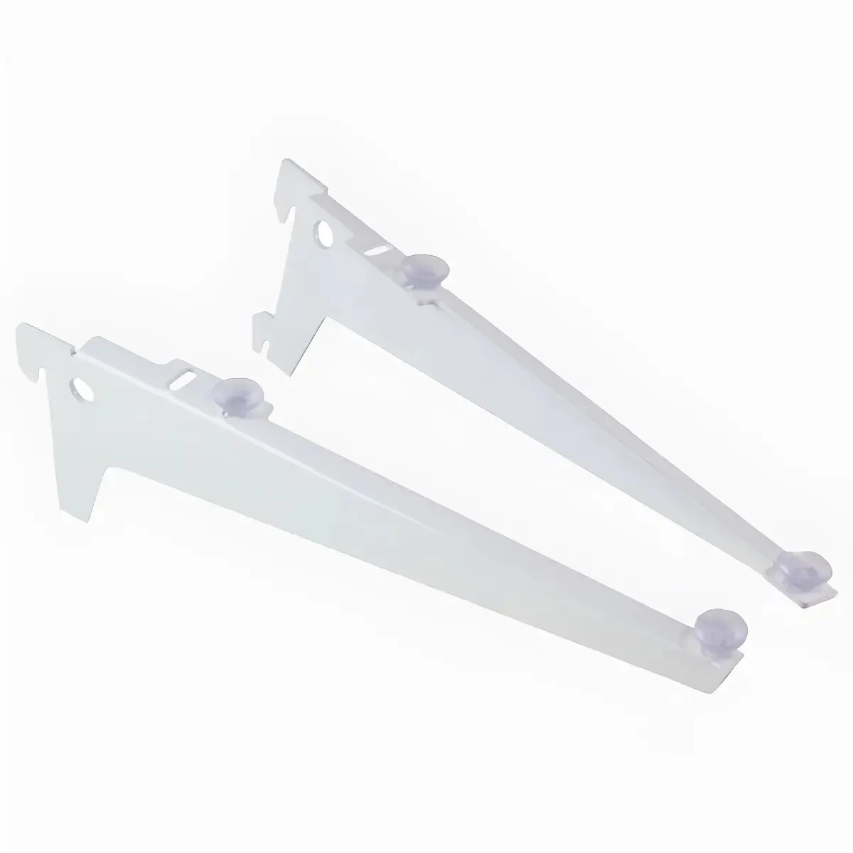 Suporte Águia Spv Aba 35cm Ventosas Para Prateleira Vidro Branco 10 Pares