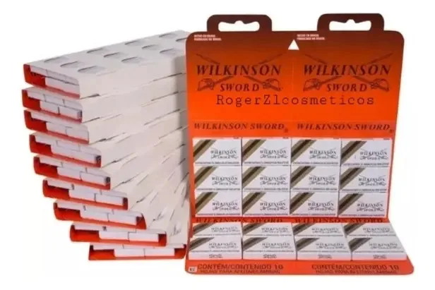 Lâmina wilkinson Contém kit com 10 Cartelas.