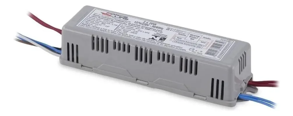 Reator Eletrônico Forceline 2 Lâmpadas Fluorescentes 18/20W