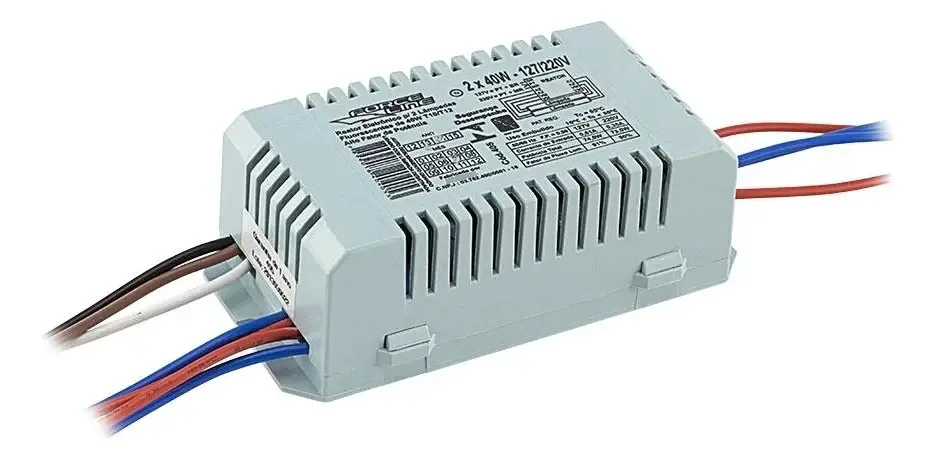 Reator Eletrônico 2 Lâmpadas Fluorescente 36/40w Force Line