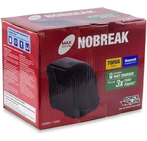 No Break Ups Nobreak 700va Entrada Bivolt 110/220 + Bateria