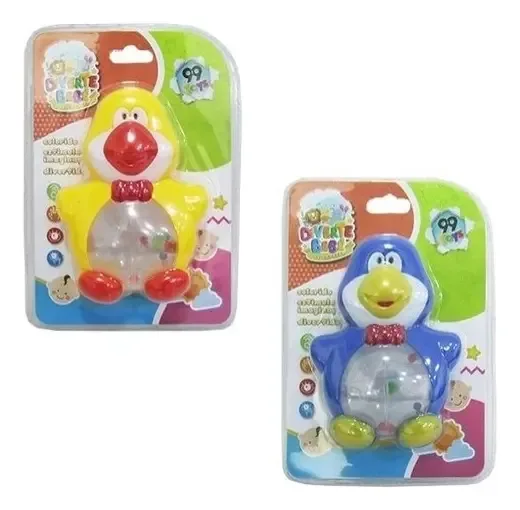 Brinquedo Chocalho Para Bebê Cor Azul