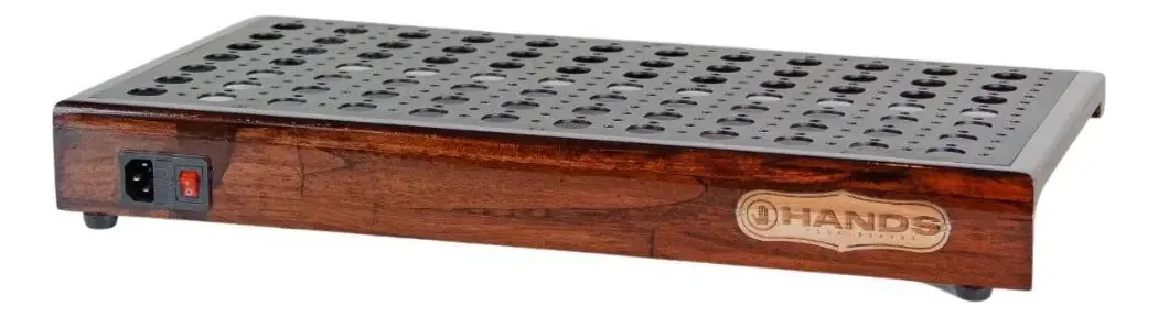 Pedalboard Lite Imbuia 3020 - Madeira Nobre, Alumínio Furado