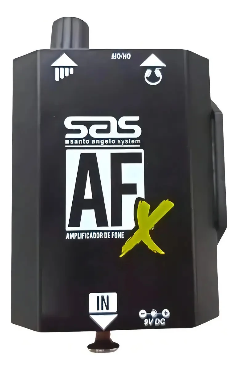 Ampli Fone de Ouvido Santo Angelo AFX XLR Monitoramento Áudio