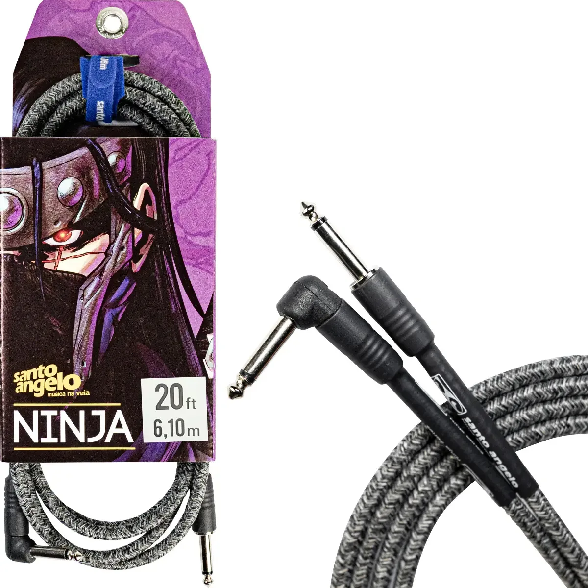 Cabo Santo Angelo Ninja Textil Jeans Preto 6,10m P10 L 20ft