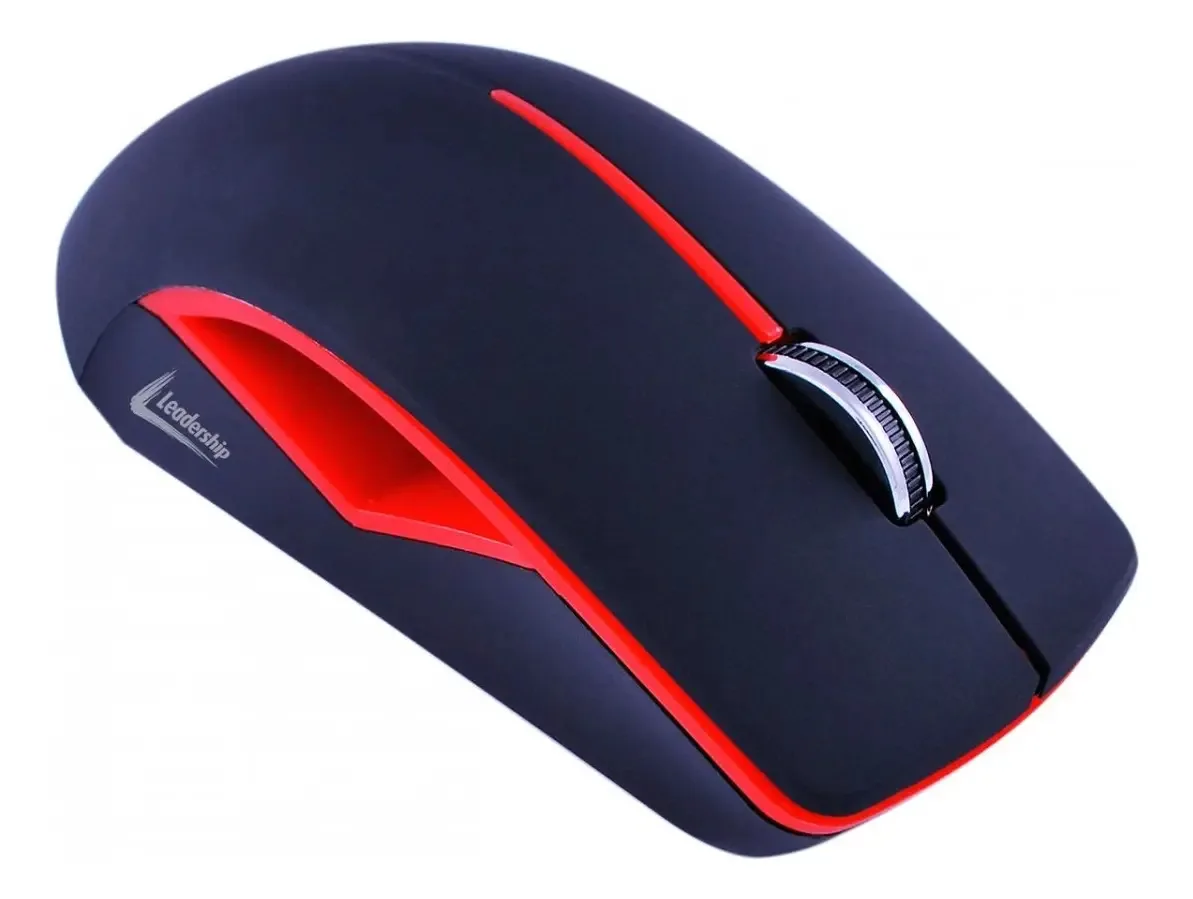 Mouse Óptico Sem Fio Winner Vermelho Nano - Leadership