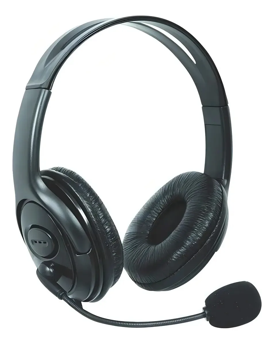 Headset Leadership Com Microfone Para Xbox 360 Cor Preto