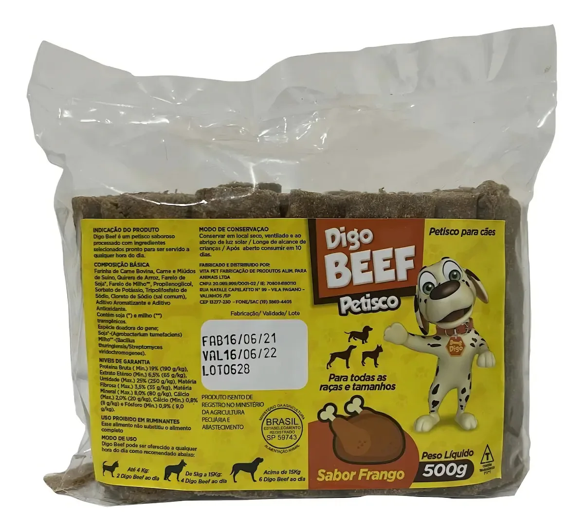 Digo Beef/frango 500g,5