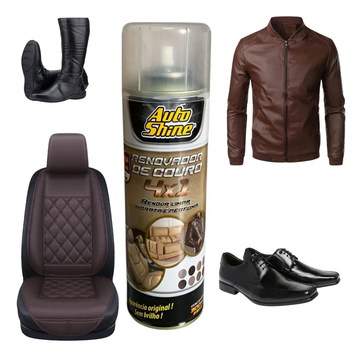 Renovador Couro Hidrata Sapato Sofa Bolsa Bancos Automotivo