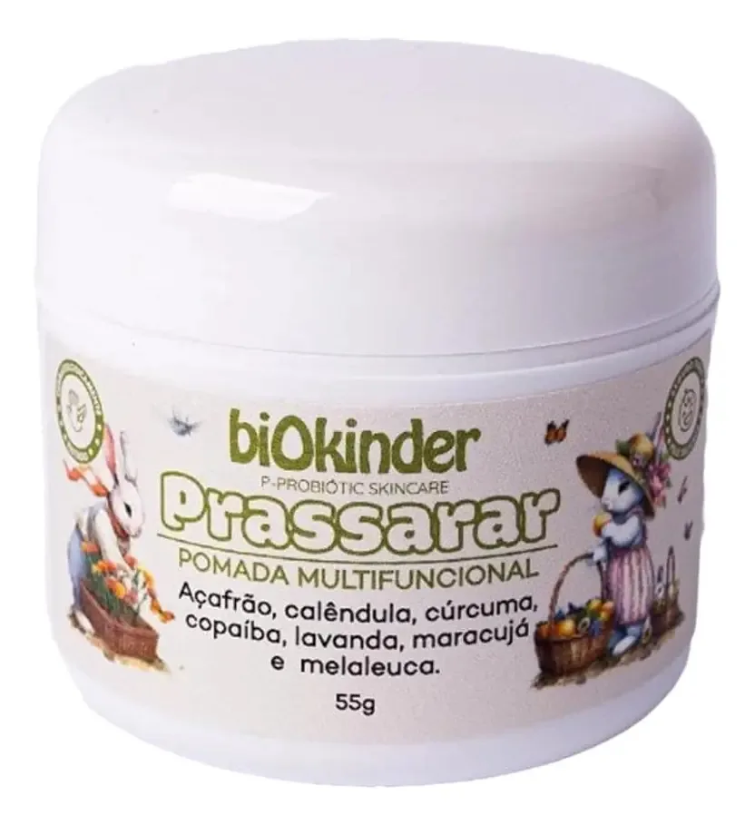Pomada Cicatrizante Vegana Prassarar Biokinder