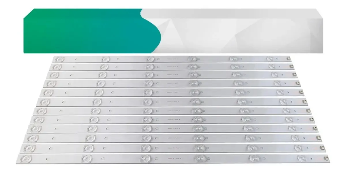 Kit 12 Barras LED TV Tudo Eletro Compatível 55K1US 55 Polegadas