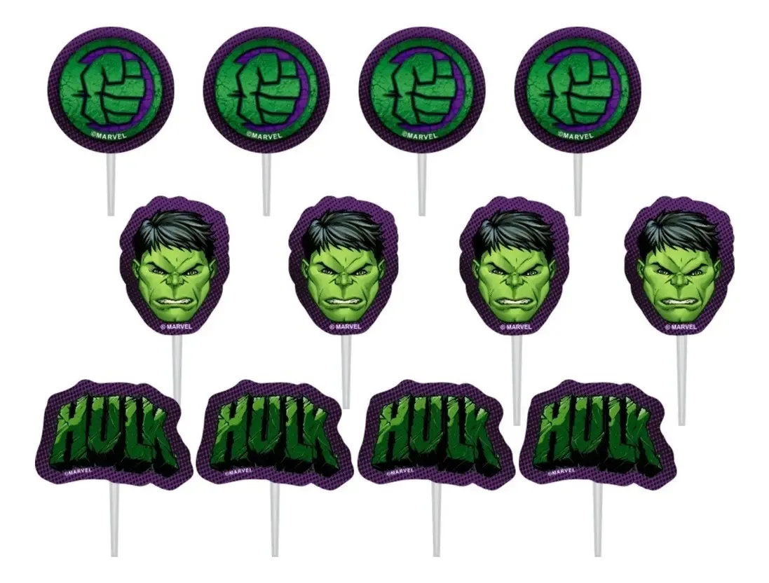 Aplique Imp Vingadores Hulk C/12 Ref.331150 Piffer