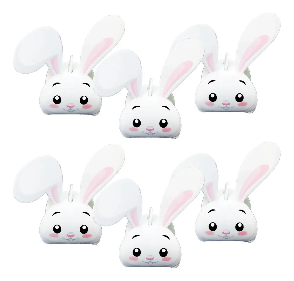 Kit de 6 Caixas Surpresa Coelhinho Branco para Páscoa