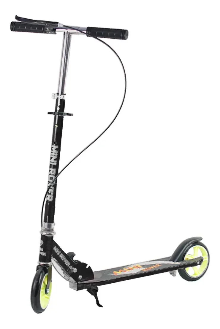 Patinete Profissional Freio Apoio De Pé Ajustável O Guidão Cor Preto Mini Rover