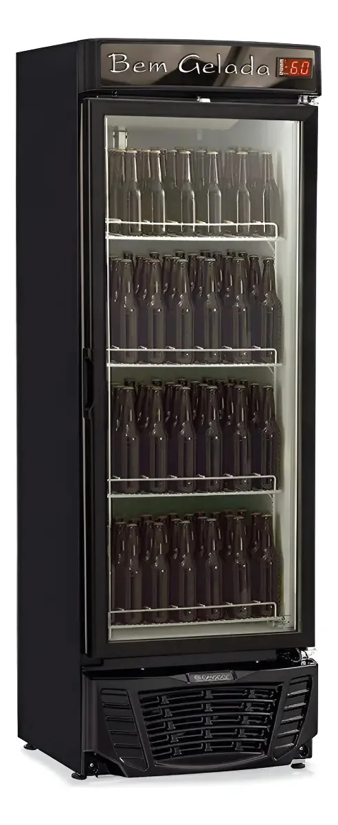 Cervejeira Porta De Vidro Com Led 450l Profissional Giwt