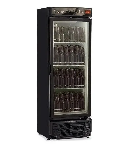 Cervejeira Porta De Vidro Com Led 450l Profissional Wt
