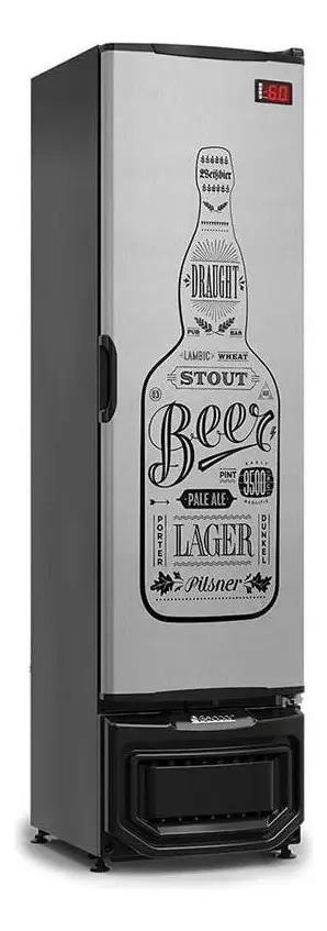 Cervejeira Gelopar 228 Litros Preto E Inox Grb-23e-gwpr