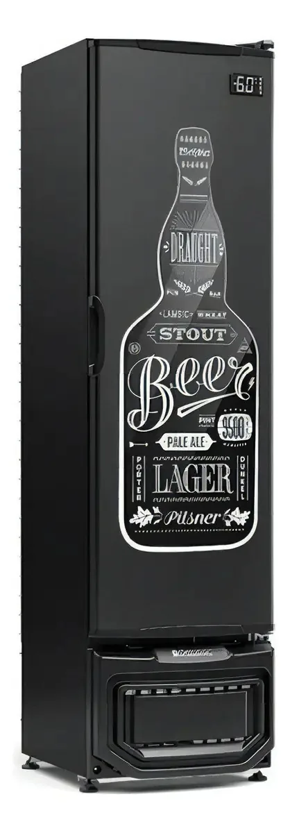 Cervejeira Gcb-23e Pr Porta Cega Adesivada Preta - Gelopar Voltagem