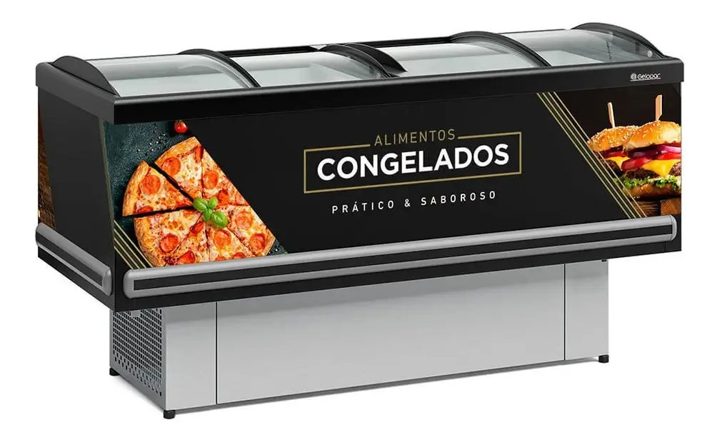 Ilha Expositor P/ Congelados E Resfriados Gesv-190clpr Premi