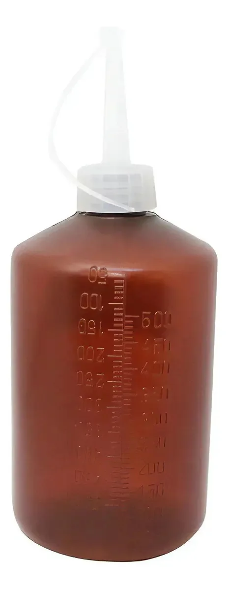 Almotolia Âmbar Curva de 300 mL para Líquidos