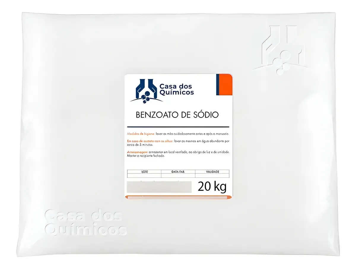 Benzoato De Sódio 20 Kg - Aditivo Alimentar De Alta Pureza