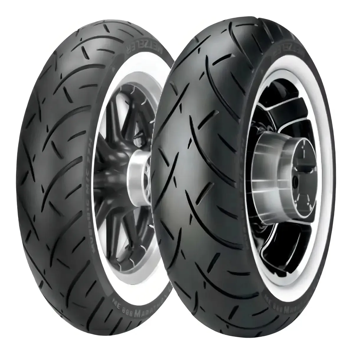 2 pneus Metzeler Roadster ME888 Faixa Branca Dianteira Traseira
