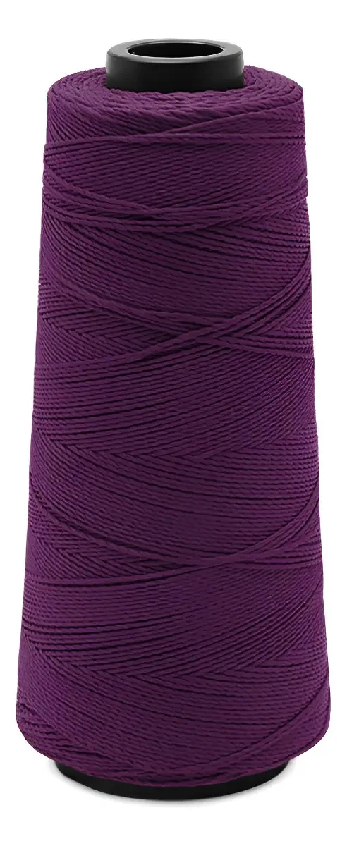 Linha Crochê Macramê Rayza 500m Polipropileno Vinho