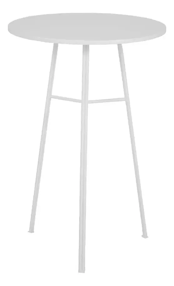 Mesa Bistrô Redonda Paris Branca Cor Branco