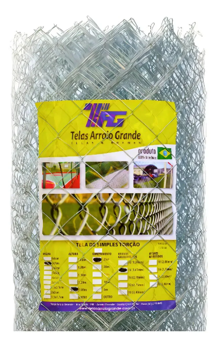 Tela Cerca Mangueirão Malha 7x7cm Fio 1,65mm - Rolo 25x1,50m