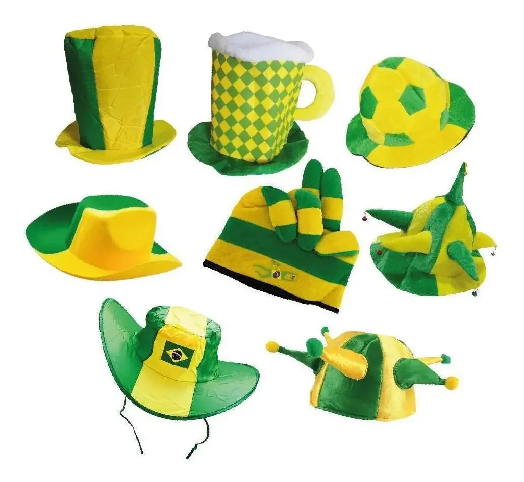 Kit 10 Chapéus Do Brasil Sortido