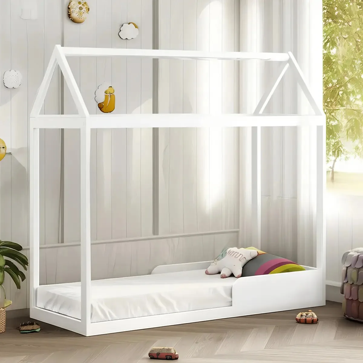 Cama Montessoriana Branco Brilho - Canaã