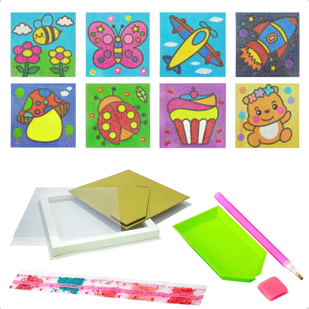 Pintura De Diamante Artesanato Arte 5d Bricolagem Infantil
