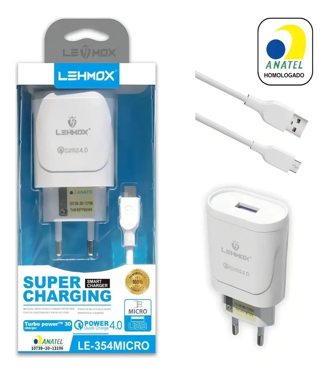 Carregador Super Charging Le-354 Micro