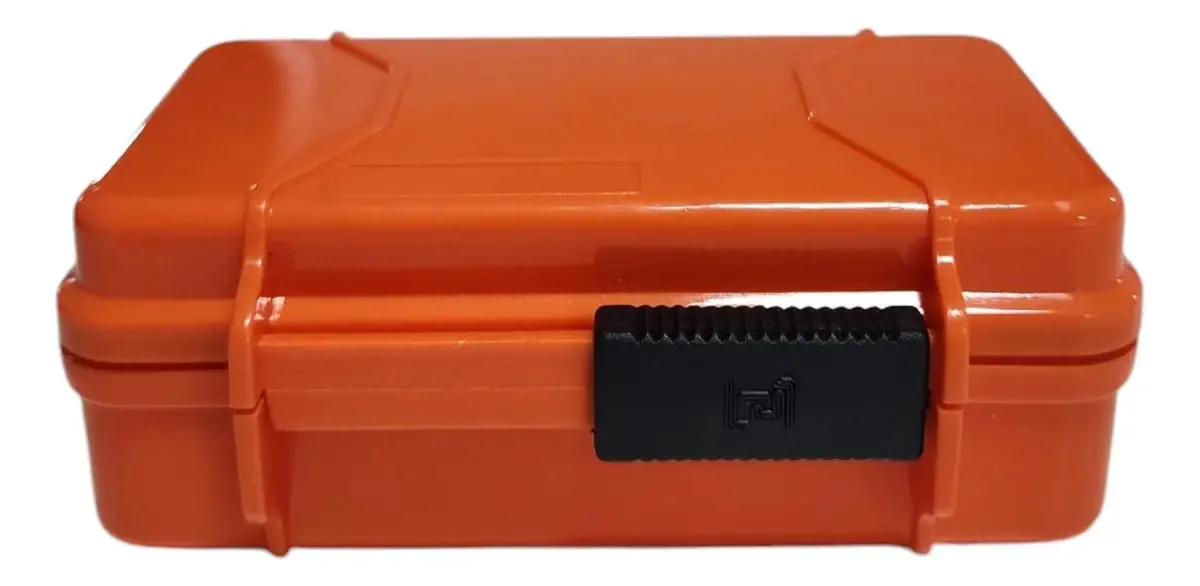 Mala Rígida Patola MP0004 Laranja 14.1x9.6x5.1cm Resistente à Água e Pó