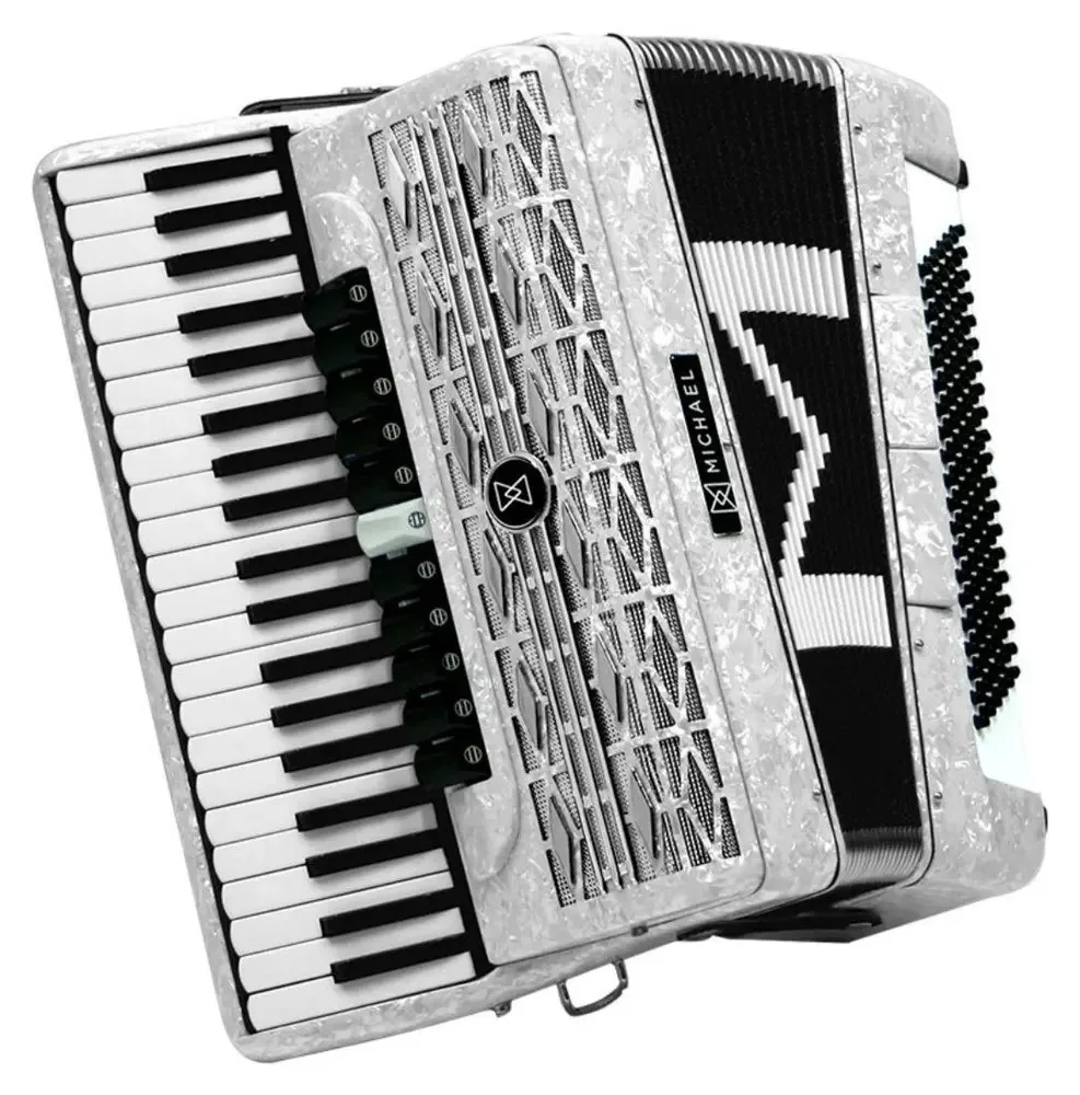 Acordeon Michael 120 Baixos Acm12011 Pwh
