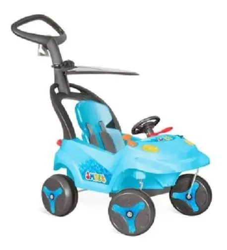Carrinho Smart Baby Assento Reclinável Azul - Bandeirante