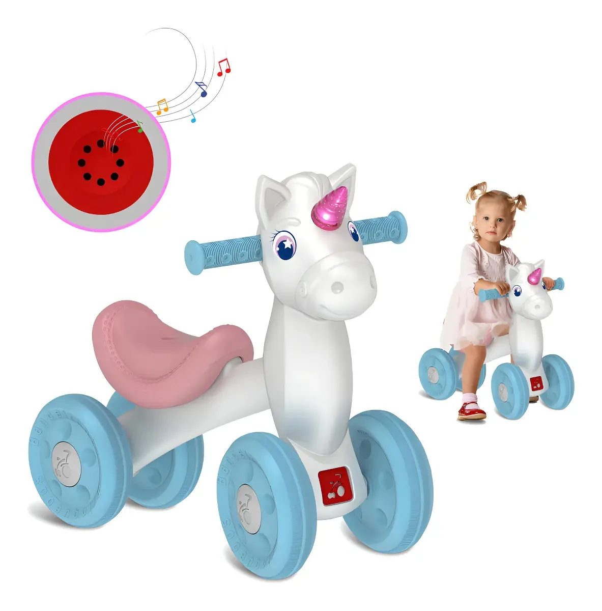 Bicicleta Baby Bike Equilíbrio Unicórnio Bandeirante