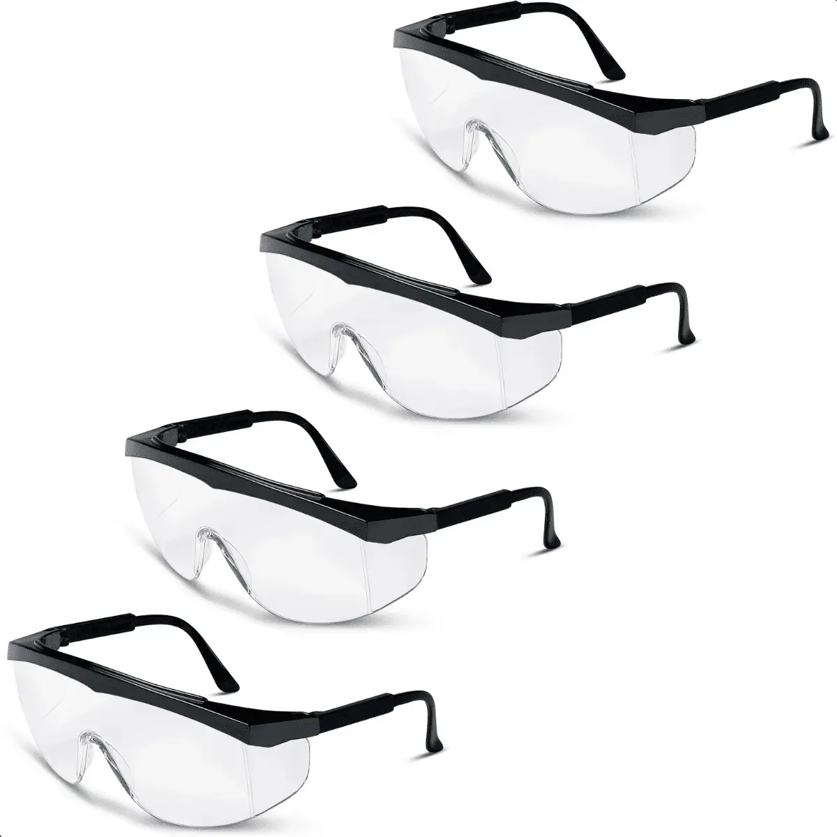 Kit 4 Óculos Segurança MCR Stratos Incolor Anti Embaçante e Risco