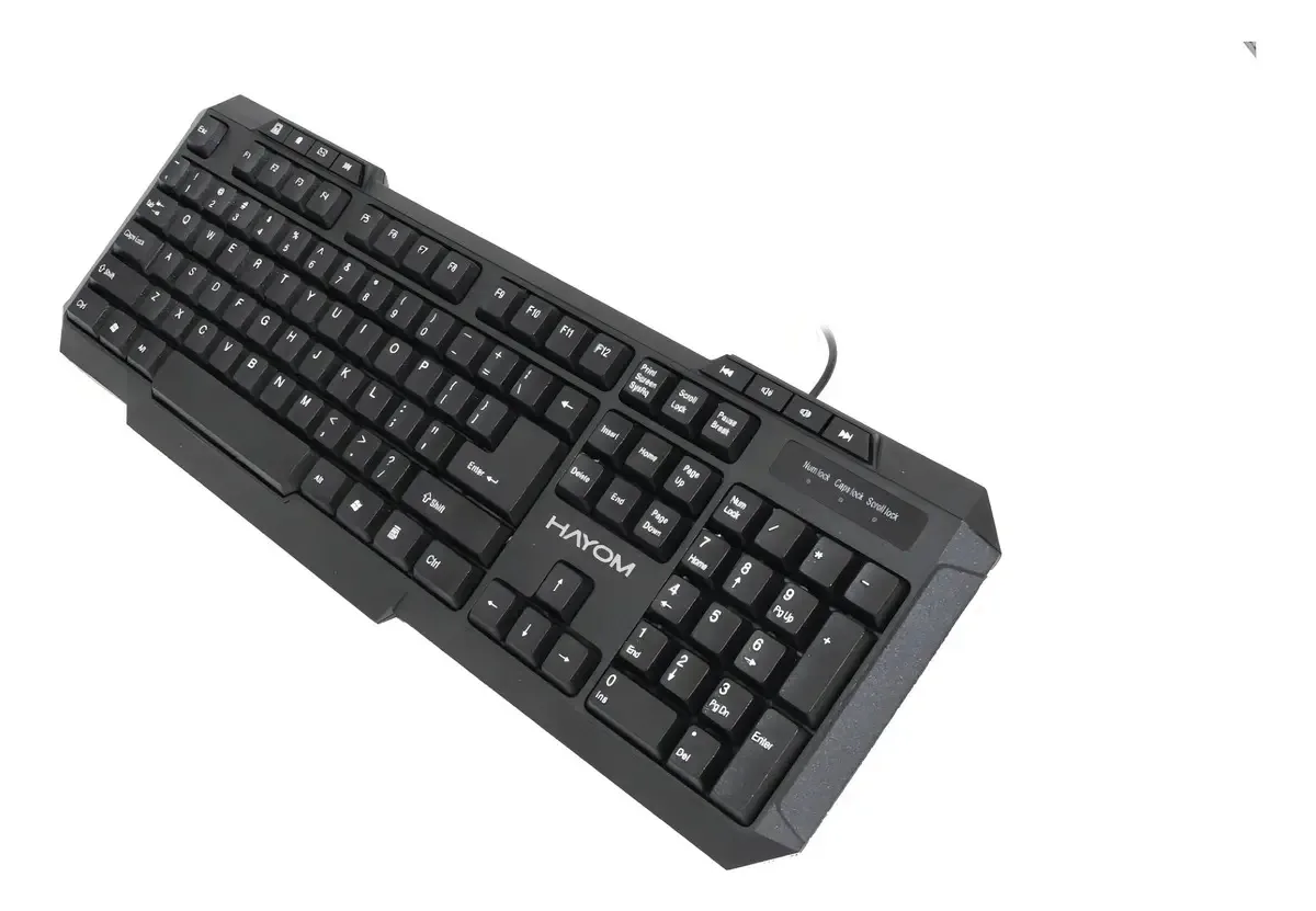 Teclado Mecânico Hayom TC3202 QWERTY Preto com Teclado Numérico