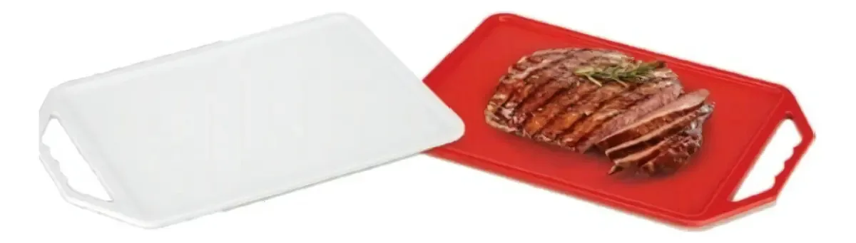 Tabua Para Frios Carnes Lisa - Lamar Vermelho