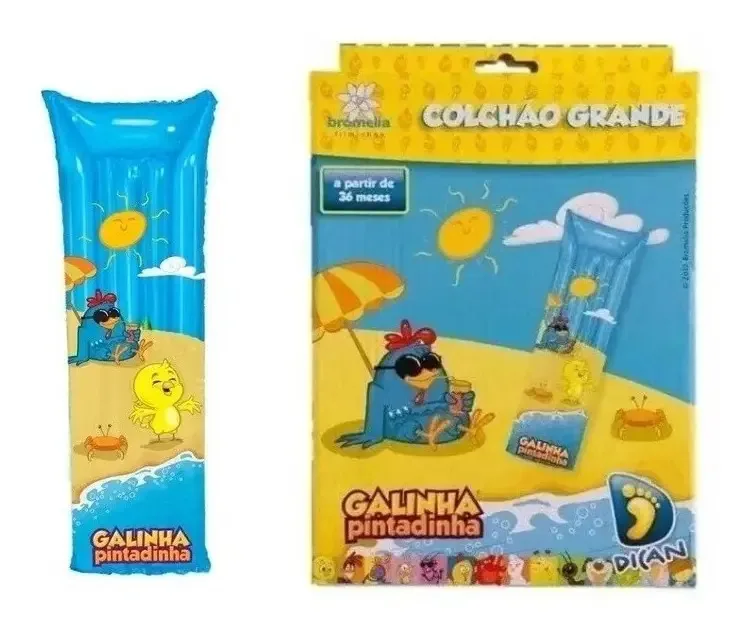 Colchão Inflavel Piscina Infantil Galinha Pintadinha Dican