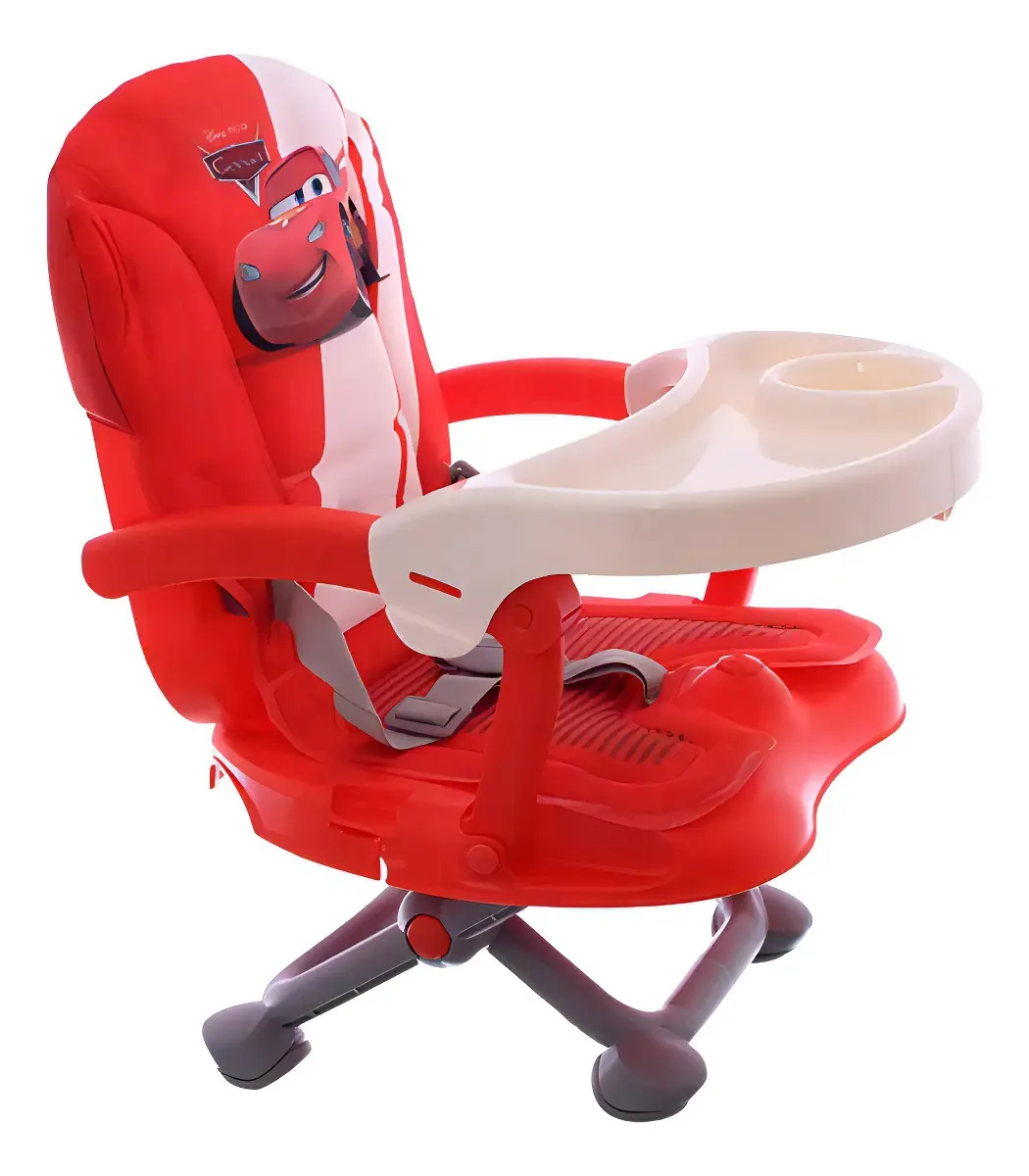 Cadeira Cadeirinha Bebê Alimentação Portátil Disney Carros Cor Vermelho