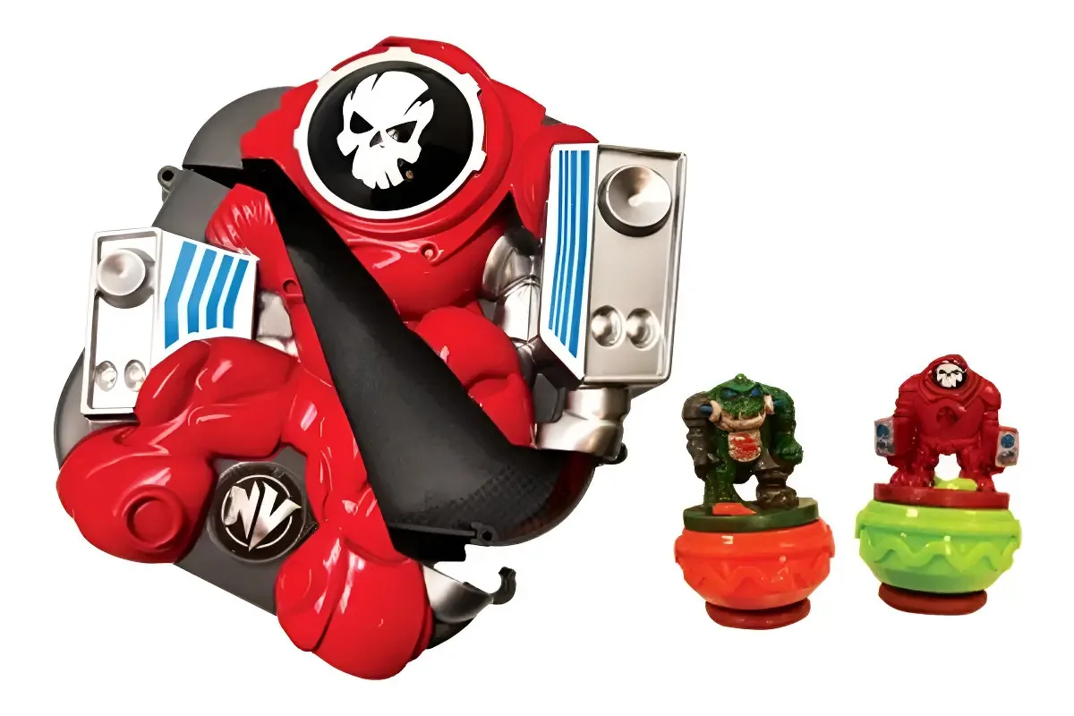 Piões De Batalha Nanoverse Pack Arena De Batalha - Dican Cor Vermelho