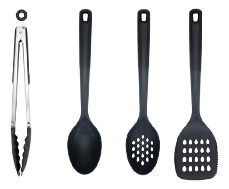 Conjunto De 4 Utensílios Kenya Preto