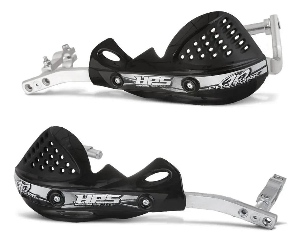 Capa Protork Aluminium Hps Moto Universal Handguard Grip Preto Esquerdo/direito