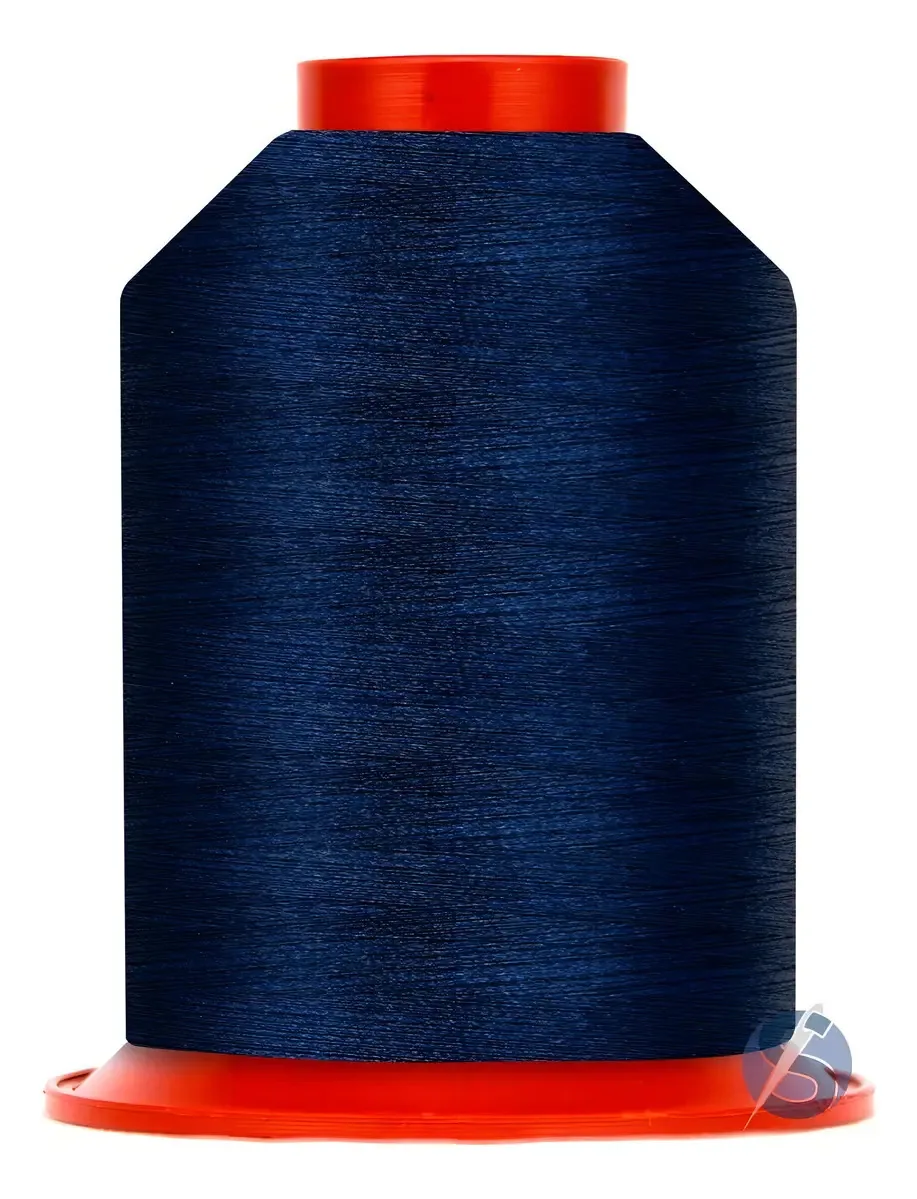 Linha de Bordado Bonfio 4000m Azul-marinho 100% Poliester Brilhante