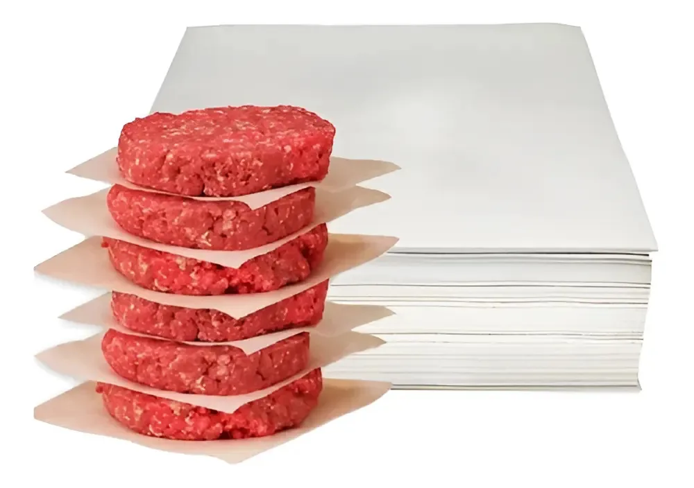 Papel Manteiga Mamedes para Separar Carnes e Hambúrguer 14x14 cm com 800 Folhas
