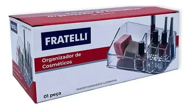 Organizador Cosmético Maquiagem Batom Acrílico Divisória