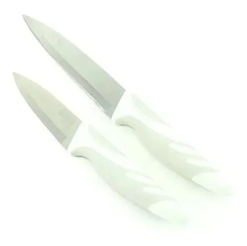 Conjunto Facas Spring 2 Peças Carnes E Frutas Cinza Cozinha